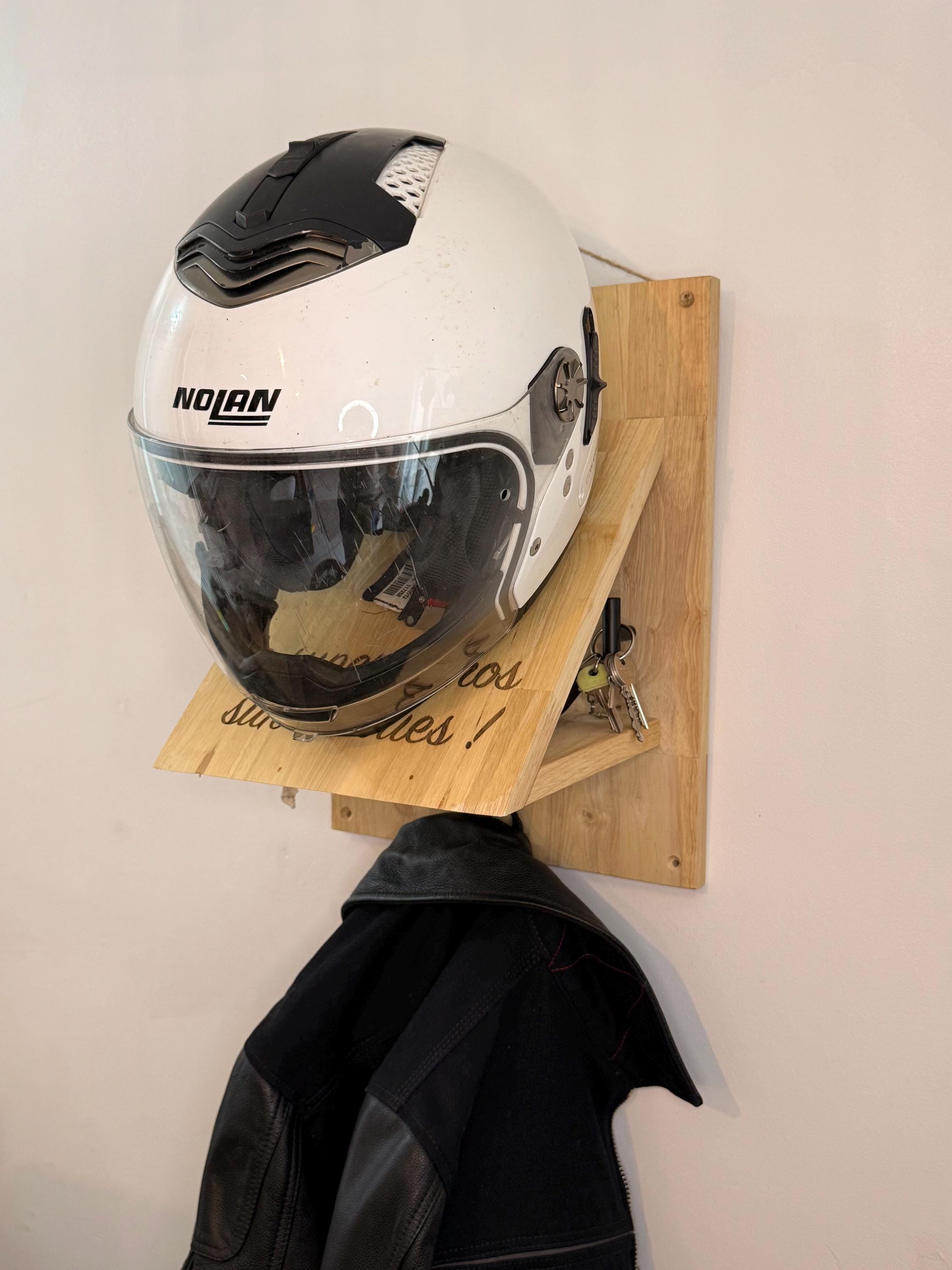 Support De Rangement Pour Casque Moto/scooter - Maille Confortable, Réglable Et Antidérapant
