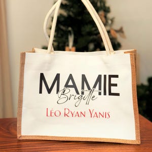 Personalized burlap tote bag, personalized bag, personalized handbag - personalized tote, personalized beach bag