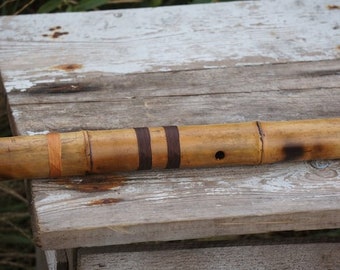 Japanese Shakuhachi Flute made of very strong bamboo, key F