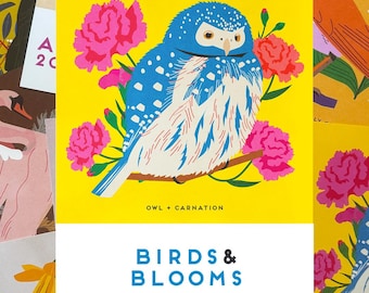 2026-27 Birds and Blooms Academic Year Desk Calendar: Illustrated Floral and Bird Art