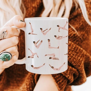 Pilates Mug, Pilates Gift for Women, Instructors, Pilates Lovers, Pilates Coffee Cup