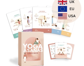 Yoga Card Deck: Hatha Poses, Sequences & Breathing Techniques. For beginners and Yoga instructors