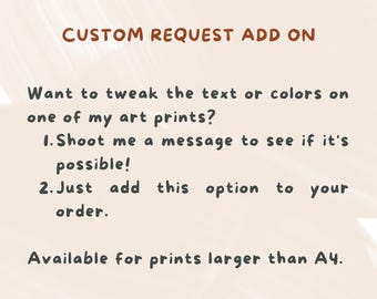 Change request - Contact me first!