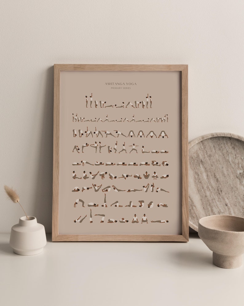 Ashtanga yoga primary series poster