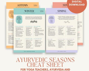Ayurveda Seizoens Dosha's: Gids voor Herfst, Zomer, Winter en Lente (Digitale download)