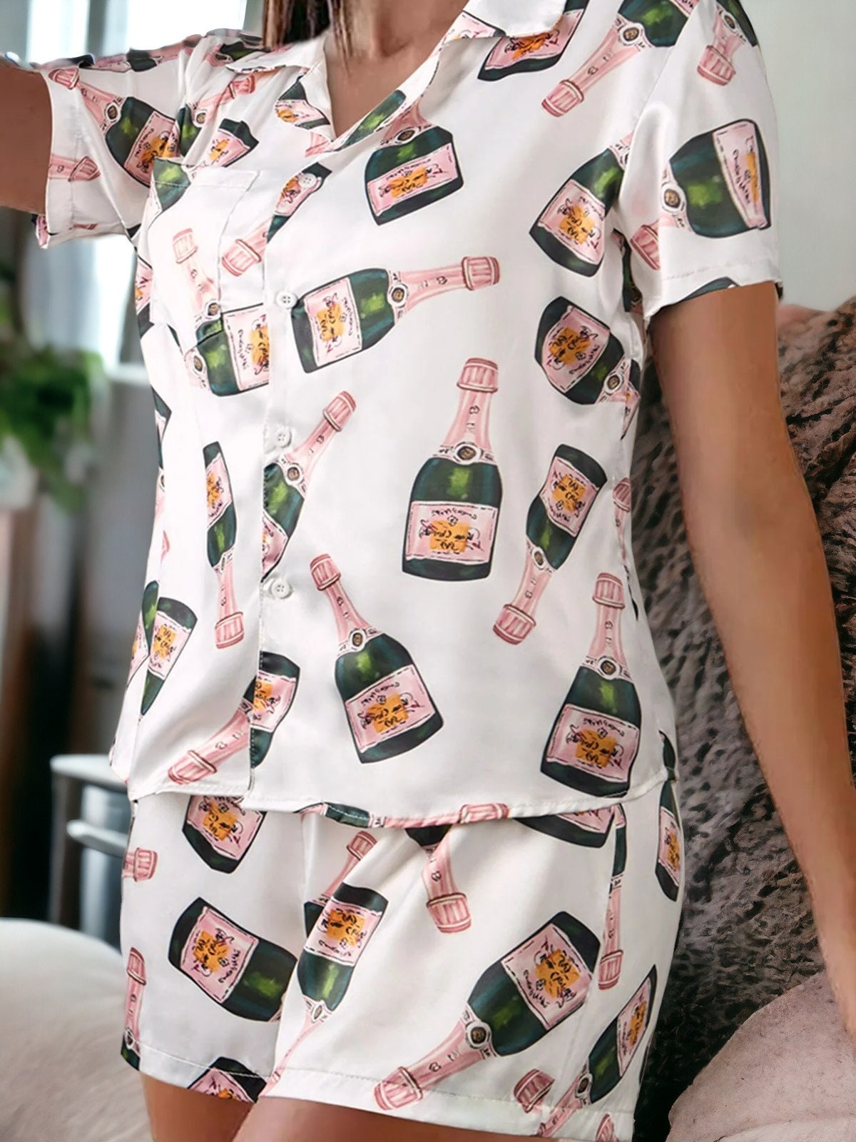 Wine Pajamas Etsy