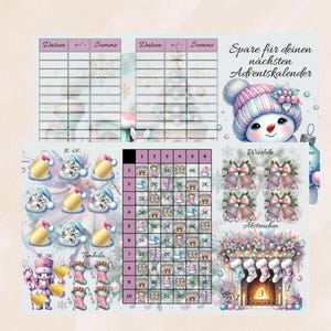 Adventskalender Sparer - Würfelbingo - 3-er Klappkarte / 3009