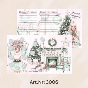 Pastell Christmas - 3er Klappkarte / 3006