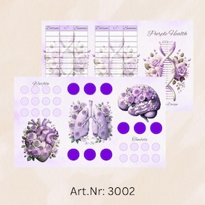 Purple Health - 3er Klappkarte / 3002