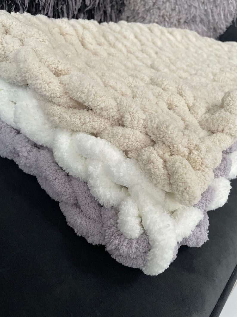 Chunky Knit Baby Blanket, Super Chunky Blanket, Thick Blanket, Bulky