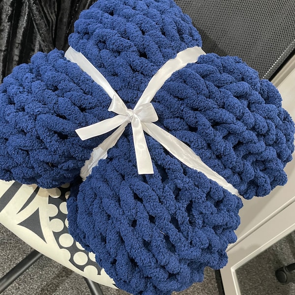 Chunky Knit Blanket Etsy Australia