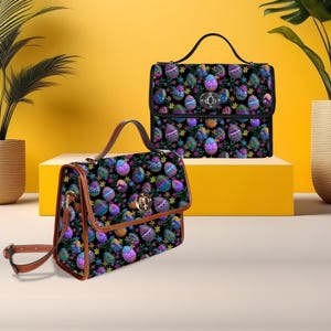 Wunderliche Osterei-Handtasche, bunte adrette Tasche, ausgefallene Blumentasche, niedliche festliche Schultasche, ungewöhnliche Ostergeschenkidee-Ostern, die Gastgeschenkidee-Party-Tasche