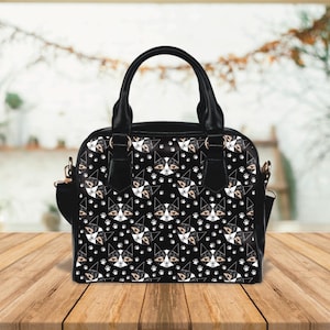 Sac femme moderne imprimé chat, sac à main motif chat abstrait, fourre-tout, accessoire pour parent d'animal de compagnie, sacoche mode féline, cadeau pour elle, cadeau pour amoureux des chats