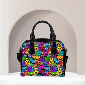 Joli sac monstre, sac à main original et original, fourre-tout effrayant, sac à main kitsch ludique, accessoire étrange, cadeau unique pour petite amie, sac Pop Art