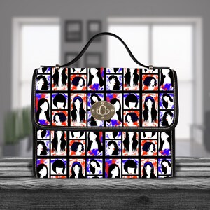 Sac à main pop art original, sac rétro, sacoche urbaine chic, sac à main design indépendant, sac street style, cadeau unique pour petite amie, sac tendance audacieux