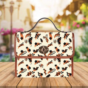 Sac à main Cottagecore rétro, sac floral, accessoire d'inspiration vintage, sac à main éclectique chic, cadeau sacoche bohème minimaliste pour elle, petite amie