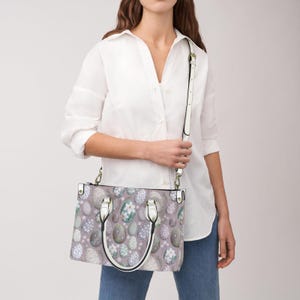 Cabas oeuf de Pâques Cottagecore, sac à main femme floral pastel, sacoche du dimanche de Pâques, sac à main d'inspiration victorienne sac à bandoulière romantique élégant
