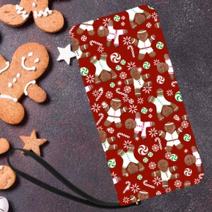 Lebkuchen-Keks-Armband, Weihnachtsbrieftasche, niedliche süße Geldbörse, Neujahrs-Kupplung, einzigartiges Winter-Urlaubszubehör, festliches Geschenk für Sie