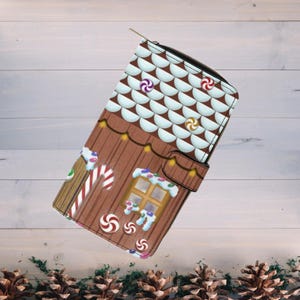 Cartera con forma de casita de galletas de jengibre, monedero festivo, cartera de mano con dulces navideños, accesorio de diseño único y caprichoso, bonito regalo para novia