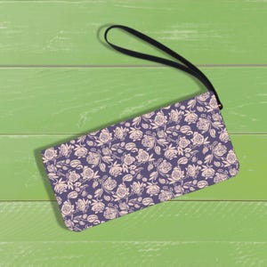 Bracelet Boho Cottagecore, portefeuille floral, jolie pochette minimaliste, accessoire design unique, cadeau romantique pour elle, sac à main country français