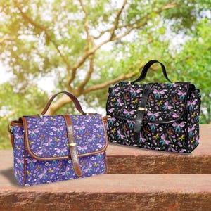 Cartable papillon, sac à main printanier fantaisiste, sac à main bohème cottagecore, accessoire coloré, sac au design unique, cadeau artistique pour femme