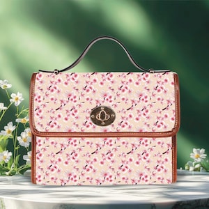 Sac à main en fleurs de cerisier, sac à fleurs Cottagecore, sacoche chic Sakura, accessoire vintage de style parisien, cadeau romantique pour elle, design pastel