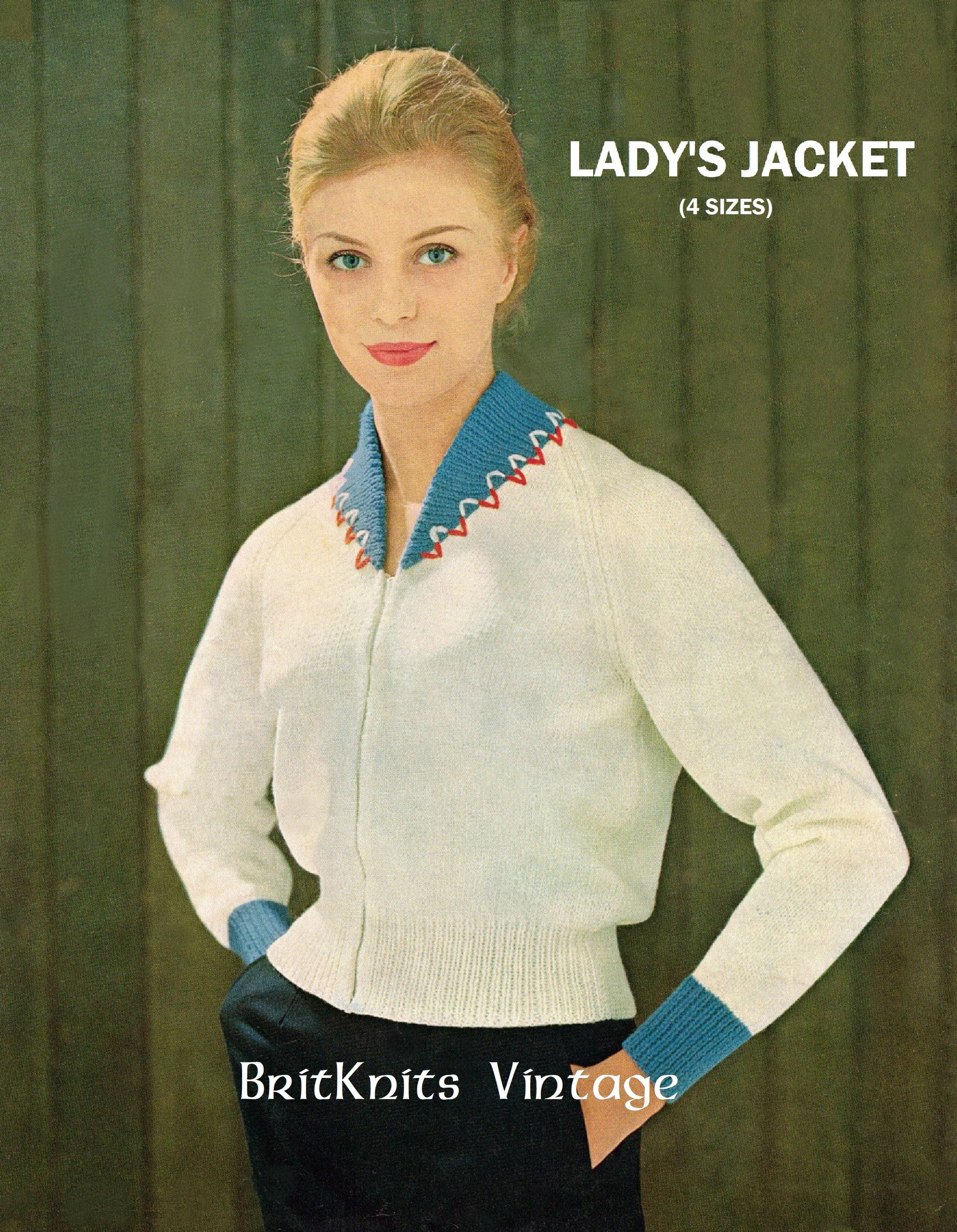 50s Zip Cardigan - Etsy