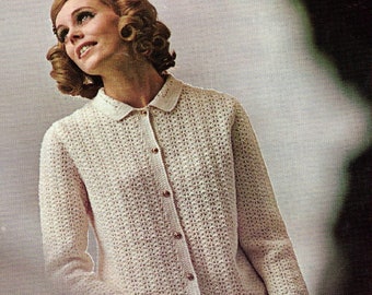 PDF 1960's instant digital download CROCHET ladies suit, dress and jacket, Pingouin pattern
