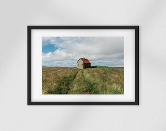 Photograph of a house in Iceland, Professional photo print, Museum quality photo print