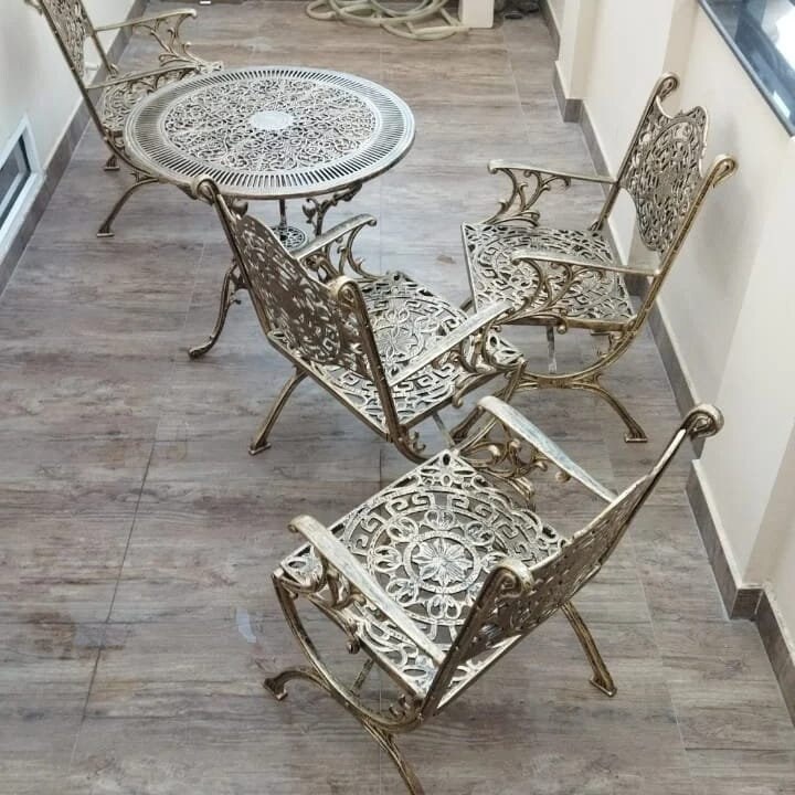 Patio Set Cast Furniture Cast Aluminum Chair Table Garden Furniture