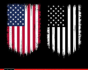 USA Flag Svg Png Bundle, Grunge American Flag Design, Distressed Patriotic Flag, Army USA Svg, Cricut Sublimation Png, Digital Download