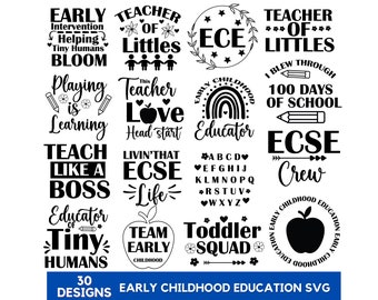 Early Childhood Education Svg Png Bundle, Childhood Education Shirt Svg, Daycare Teacher Shirt Svg, Educator Svg,Instant Download,Silhouette