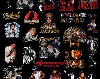 50 King of Pop PNG Bundle, 80s Music Legend Sublimation Designs,Vintage Singer Png,MJ Inspired Png, Digital Download,Retro Music Shirt Png