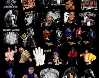 50 King of Pop PNG Bundle, 80s Music Legend Sublimation Designs,Vintage Singer Png,MJ Inspired Png, Digital Download,Retro Music Shirt Png