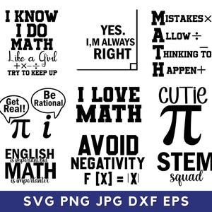 Math Svg Bundle, Math Teacher Svg, Math Student Svg, Math Teacher Png ...
