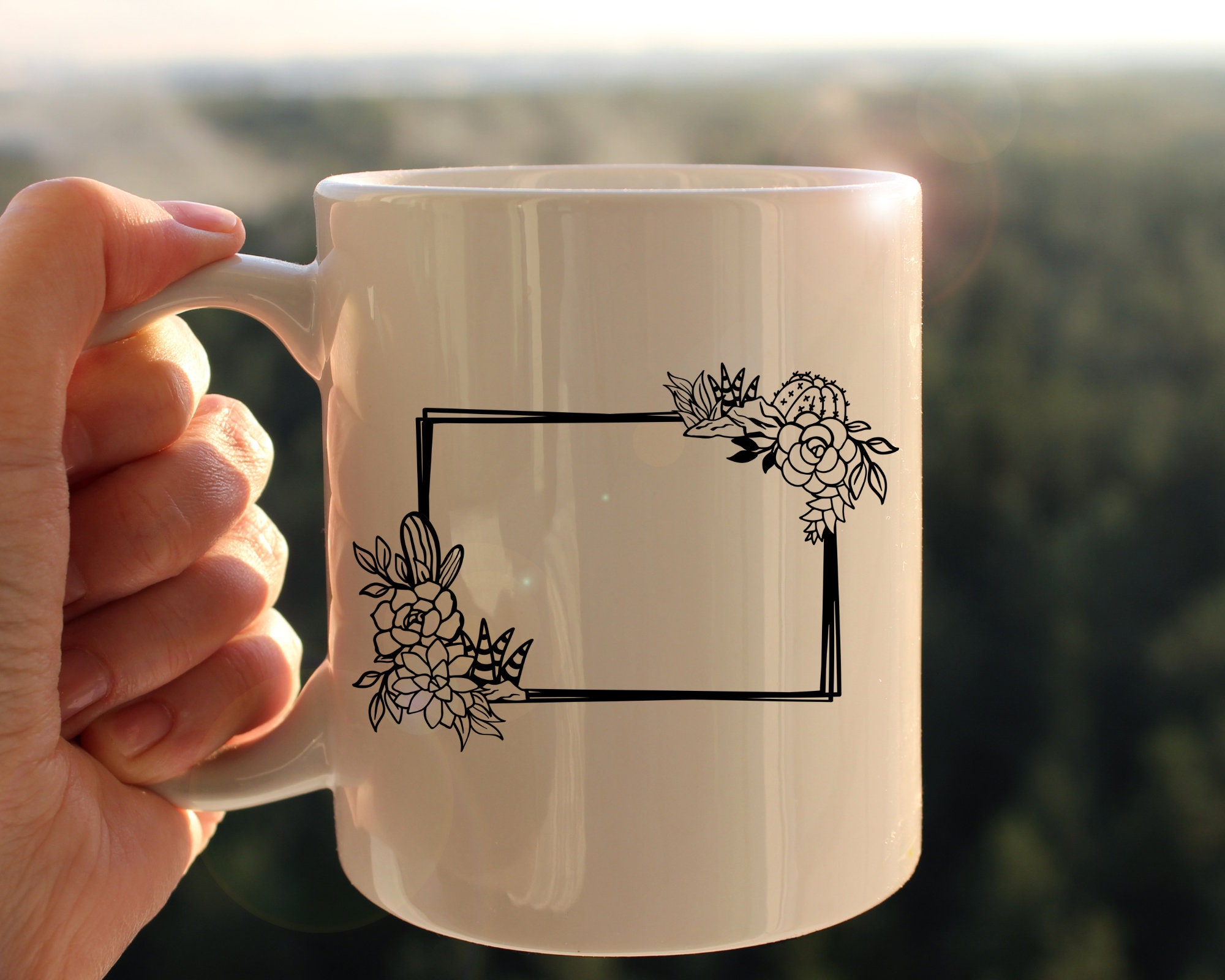 Rectangle Frame Svg Png Bundle, Frames Silhouette, Rectangle Frame Png