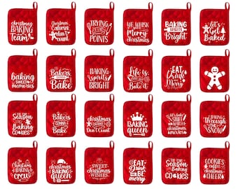 Lot de 2 poignées de Noël, Svg, Svg Noël, Svg de cuisine, Svg de cuisine, Svg de citations drôles de cuisine Svg, téléchargement immédiat, Cricut