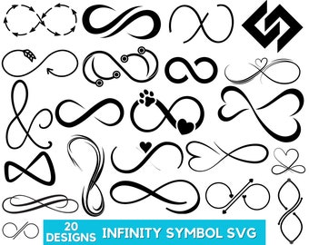 Infinity Symbol Svg, Infinity Sign Svg, Infinity Symbol Png, Infinity Silhouette, Valentines Day Svg, Infinity Love Sign, Instant Download