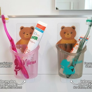 Zahnputzbecher kinder wand