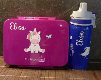 Sticker for water bottle | Snack box | with name | personalized