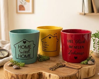 Flower pot | Moving | Home | Gift | Personalizable