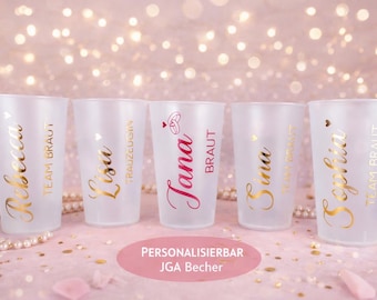 Personalized Hen Party Cups | Reusable Cups with Names | Bachelorette Party | Bachelor Party | Transparent | White