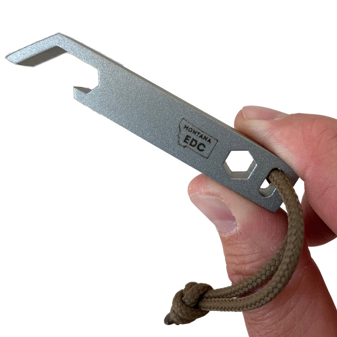 Stainless Steel Keychain Bottle Opener & Multitool Bozeman Etsy