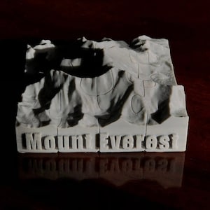 Mapa do terreno do Monte Everest