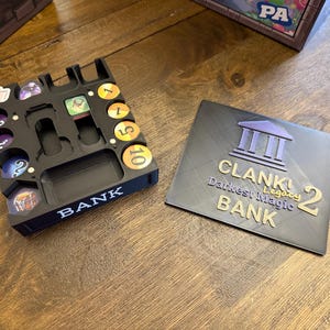 Banco de fichas de Darkest Magic Legacy 2 de Clank! Acquisitions Inc. - Organizador - Encaja en la caja o el inserto del juego