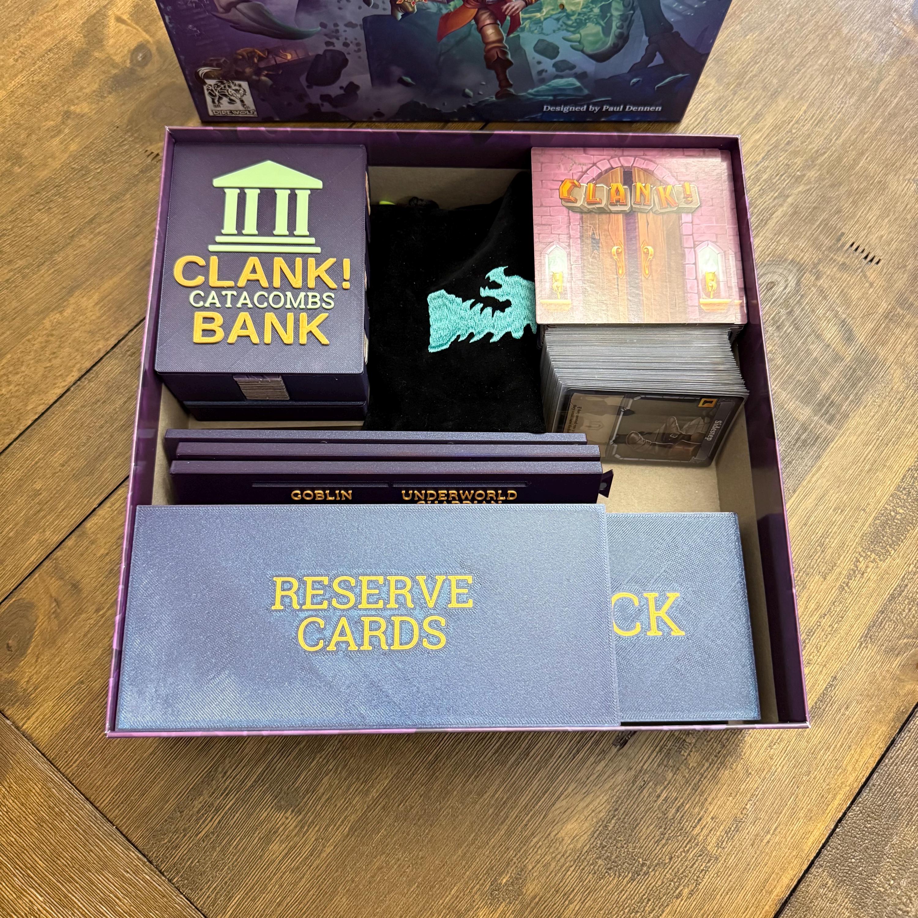 Clank! Catacombs - Dungeon Deck and Reserve Card Holder and Storage With  Dungeon Row and Goblin Display  Sleeved or Un-sleeved - Etsy