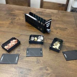 Scatole per gettoni Dominion - Punti vittoria, debiti e monete - Si adattano all'organizzatore per cassetti Dominion