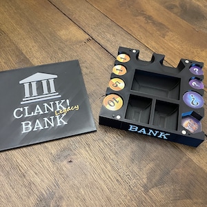 Clank! Acquisitions Incorporated Legacy Bank - Armazenamento de Tokens - Organizador - Cabe em encarte/caixa de jogo