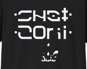 Fold up T shirt hidden message: CUNT &lt;dripping&gt;