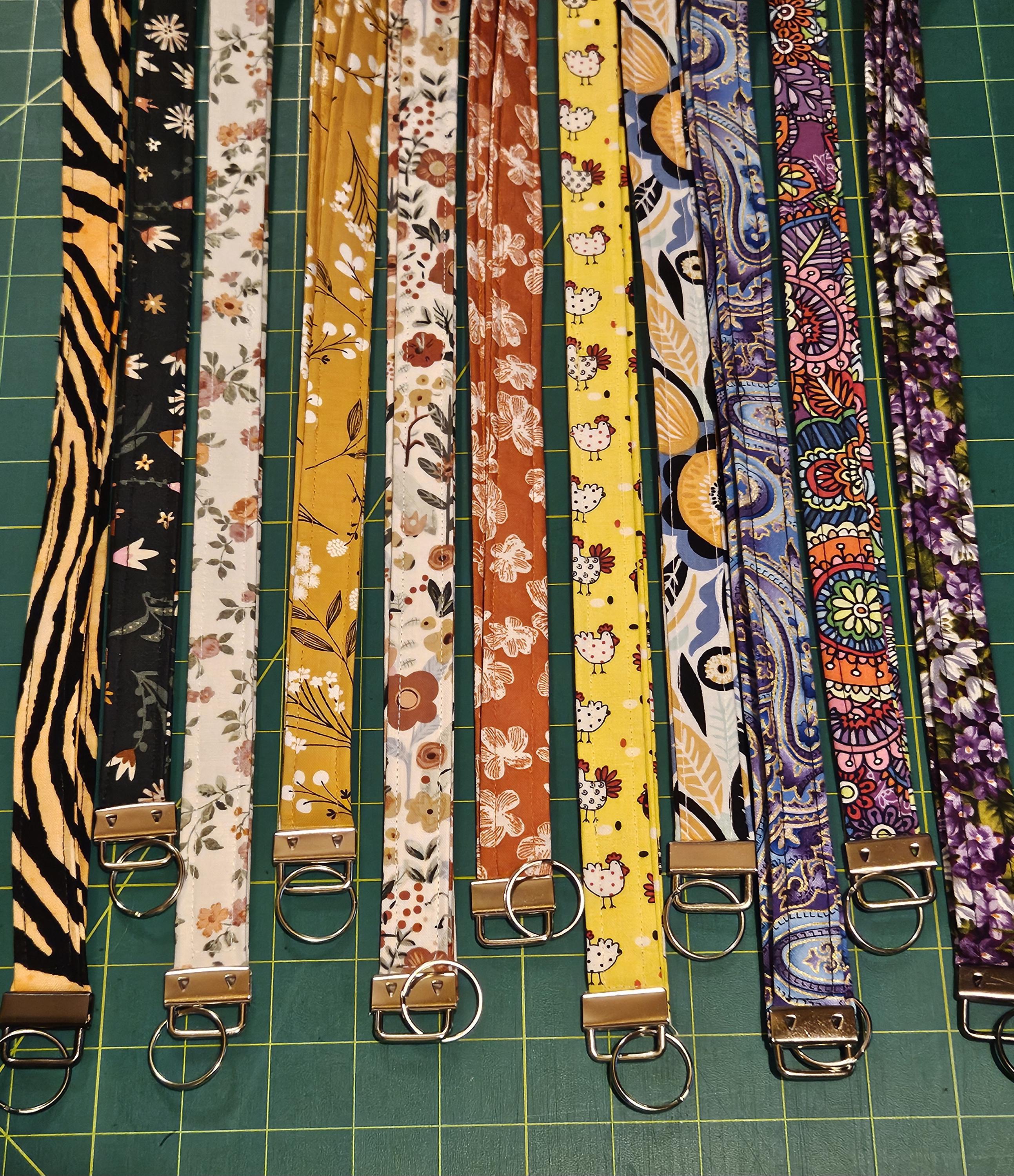 Handmade Fabric Lanyard with Breakaway Clip